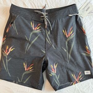 Katin Charcoal Floral Board Shorts